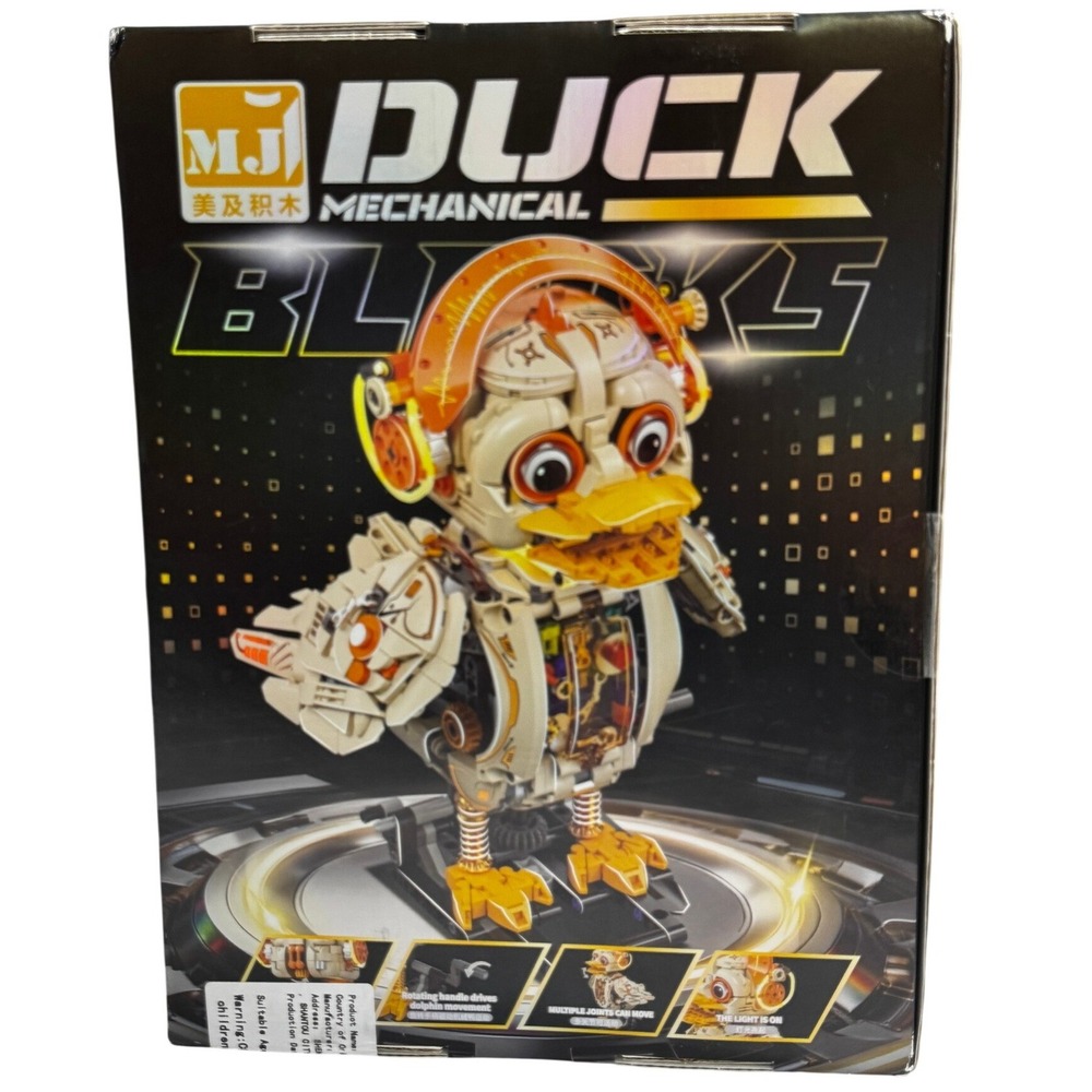 MJ Mechanical Duck Building Blocks Yellow New 13103 1168pcs Steampunk